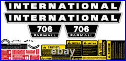 706 Farmall International Harvester Decal Set