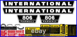 806 Farmall International Harvester Decal Set