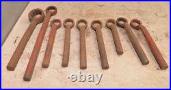 9 vintage IH International Harvester box end wrench collectible tractor tool lot 9 vintage IH International Harvester box end wrench collectible tractor tool lot