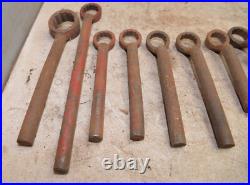 9 vintage IH International Harvester box end wrench collectible tractor tool lot 9 vintage IH International Harvester box end wrench collectible tractor tool lot
