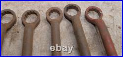 9 vintage IH International Harvester box end wrench collectible tractor tool lot 9 vintage IH International Harvester box end wrench collectible tractor tool lot