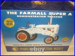 A Franklin mint of a scale model of a International Harvester super A Tractor