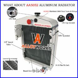 Aluminum Radiator for Farmall International Harvester M MD Super MTA Aluminum Radiator for Farmall International Harvester M MD Super MTA