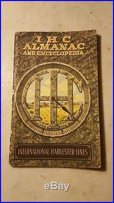 Antique 1913 IHC International Harvester Almanac Hit Miss Engine Tractor