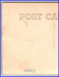 Antique RPPC International Harvester tractor & hay baler Real Photo Postcard