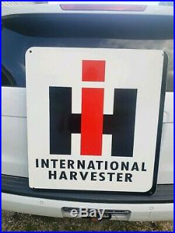 Big Dealer Internatonal Harvester IH Double Sided Sign Barn Gas Oil Farm Tractor