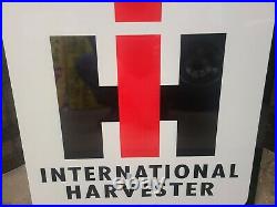 Big International Harvester Sign IH Farm Tractor Gas Oil Dealer Walker & Co