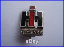 C1960s Vintage International Harvester Tractors 10 Years Service Silver Badge