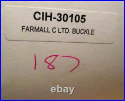 CASE IH FARMALL C Tractor 50th Anniversary Belt Buckle withWood BOX 1998 Lt Ed 500