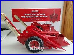 Case 2007 McCormick Farmall Super M 1/16 Scale Diecast Tractor Corn Picker 2-MH