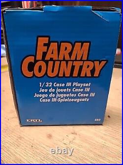Case IH International FarmCountry set Tractor Wagon Tile Cows Horse 1/32 Ertl