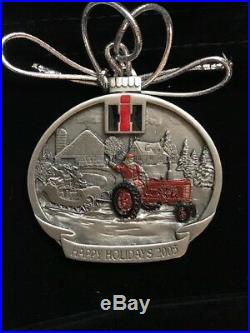 Case IH International Harvester Pewter Christmas FARMALL Ornament All Years NEW