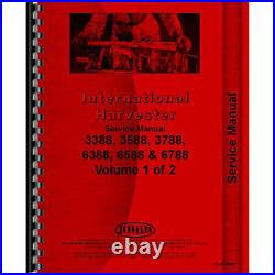 Chassis Service Manual Fits International Harvester 3388 3588 Tractor