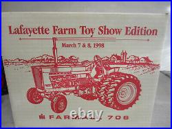 Custom Silver Chrome IH Model 706 Toy Tractor 98 Lafayette Toy Show 1/16 Scale