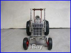 Custom Silver Chrome International Harvester 1468 Toy Tractor, 1/16 Scale