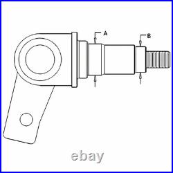 D125341 New LH Spindle Fits Case-IH Harvester Tractor Models 580K 590 Turbo