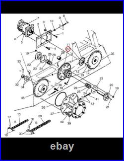 D76529 Chain Drive Sprocket Fits Case IH Skid Steer Loader 1845 1845B 1845C