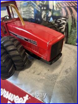 ERTL International IH 7488 2+2 Tractor 4WD Dealer Spec w DUALS 116 Maroon Cab