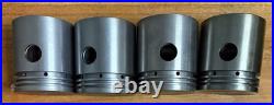 Engine Pistons for Case IH and International Harvester Tractors. Set of 4. NOB