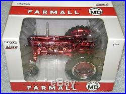 Ertl 1/16 Case Ih Farmall Super MD Red Chrome Chase Tractor Nib 60th Anniversary