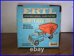 Ertl Blue Box, Rare Gray Cab International Harvestor Gravity Feed Truck