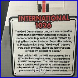 Ertl Ih International Harvester 1026 Gold Demonstrator Ce Tractor 1996 116 1/16