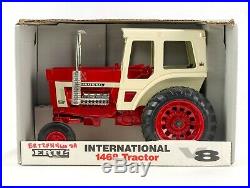 Ertl International 1468 Tractor with Duals & Red Cab Box, Vintage 1993 Toy 116