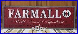 FARMALL International Harvester Embossed Metal Sign Agriculture Farming Tractor