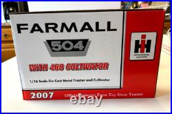 Farmall 540 International Harvester with Cultivator Tractor Diecast 1/16, 2007 Box