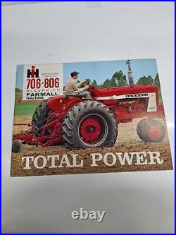 Farmall 706 & 806 Tractor 24 Page Sales Brochure Good Condition