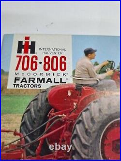 Farmall 706 & 806 Tractor 24 Page Sales Brochure Good Condition