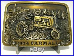 Farmall F30 Tractor Brass Belt Buckle McCormick IH International Ltd Ed 235/250