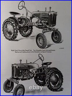 Farmall IH International Harvester 1948 Cub Tractor Owners Manual