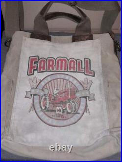 Farmall International Harvester Tractor Canvas Messenger Bag Selina Vaughan Vtg