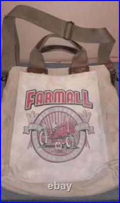 Farmall International Harvester Tractor Canvas Messenger Bag Selina Vaughan Vtg