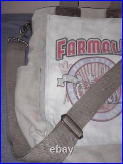 Farmall International Harvester Tractor Canvas Messenger Bag Selina Vaughan Vtg