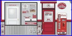 Farmall International Harvester Tractor Dealer Scene Wall Mural Sign Banner Art