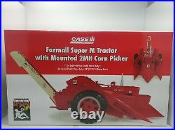 Farmall Super M TRACTOR WITH MOUNTED 2MH CORN PICKER NEVER OPENED