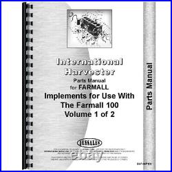 Fits International Harvester 140 Implements Implement Parts Manual