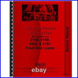 Fits International Harvester 510B Tractor Chassis Service Manual