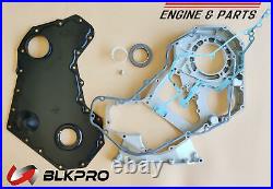 Front Timing Gear Housing + Cover Gasket Front Oil Seal P For Dodge 5.9L Cummins
