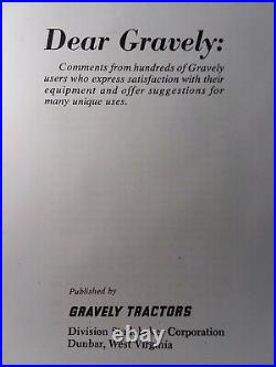 Gravely model L Garden Tractor Dear Gravely Testimonials of 7000 Author Manual