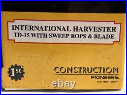 HO/187 Scale First Gear International Harvester TD-15 WithSweep Ropes & Blade