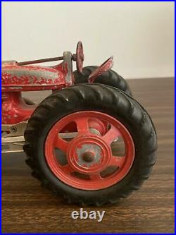 Hubley tractor with loader 1950's Kidde farm everything works vintage Toy T T5