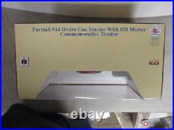 IH Farmall 544 Toy Tractor with #31 Mower 2011 WI Farm Tech 1/16 Scale, NIB