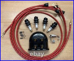 IH Farmall F-12 Tune Up Kit Spark Plugs, Cloth Wires, F4 Magneto Cover & Points IH Farmall F-12 Tune Up Kit Spark Plugs, Cloth Wires, F4 Magneto Cover & Points