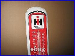 IH INTERNATIONAL HARVESTER Farm Tractors THERMOMETER SIGN -Shows Early Tractor