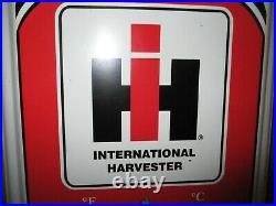 IH INTERNATIONAL HARVESTER Farm Tractors THERMOMETER SIGN -Shows Early Tractor
