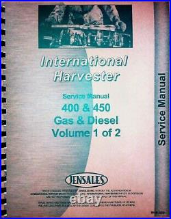 IH International 400 450 Tractor Service Repair Manual