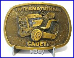 IH International 782 Cub Cadet Lawn Garden BRASS Tractor Belt Buckle Spec Cast